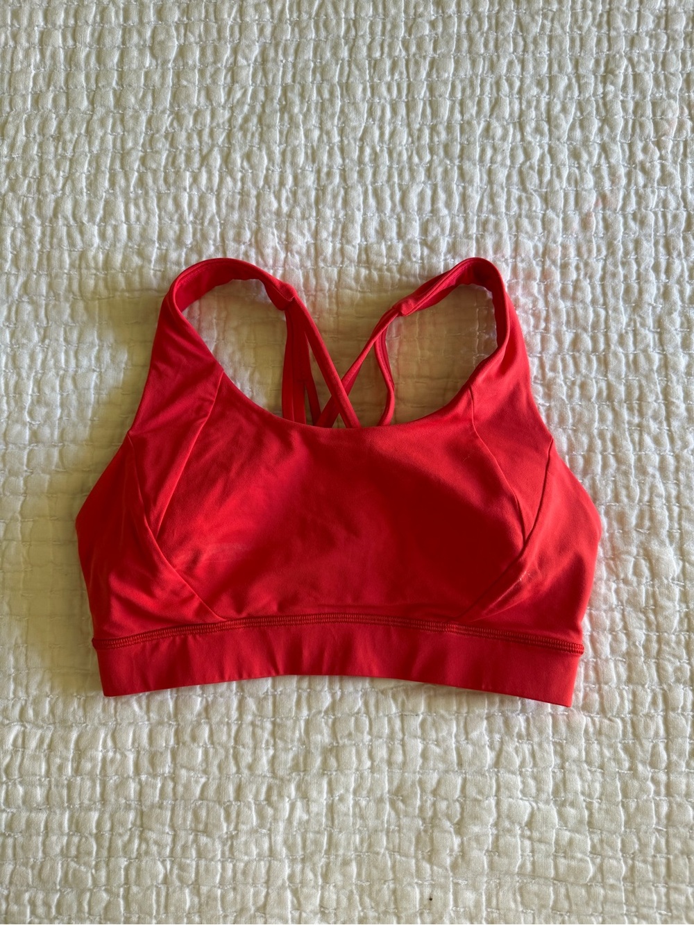 lululemon athletica Red Crisscross Sports Bra